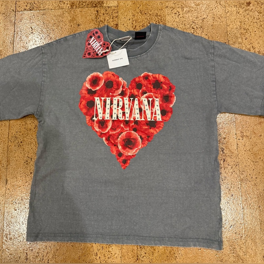NWT ZARA NIRVANA Kids RHINESTONE T-SHIRT Size 11-12 y.o